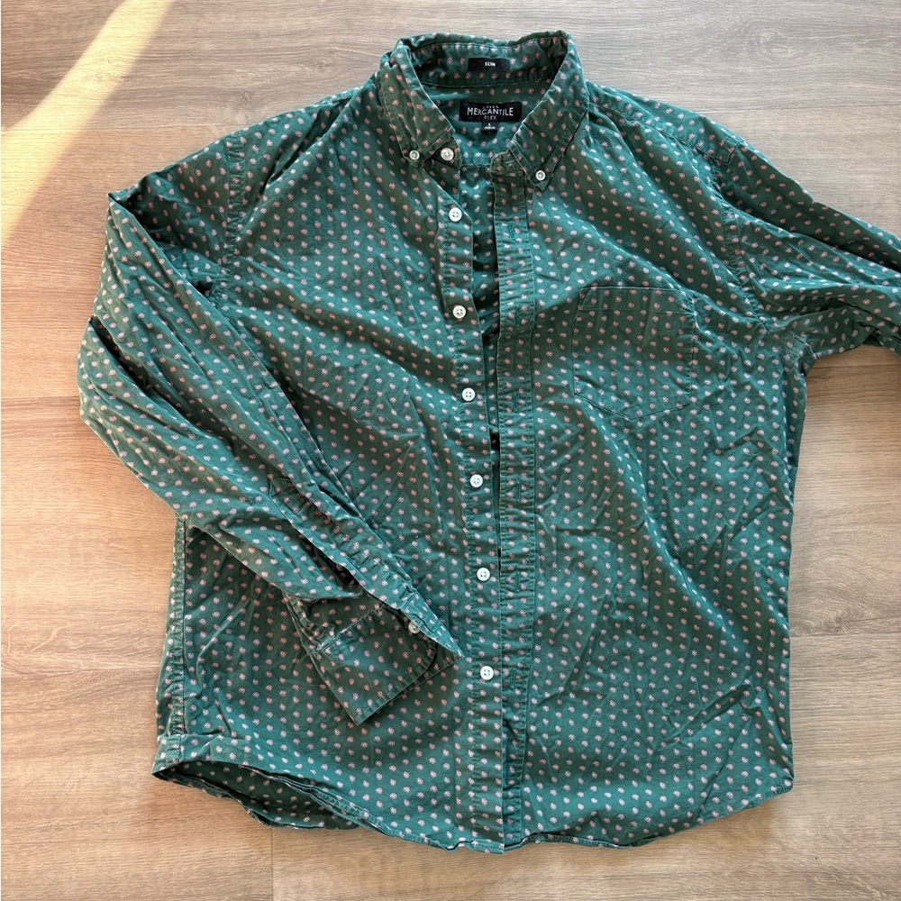 Men’s J. Crew Mercantile Flex slim fit button down in Paisley
